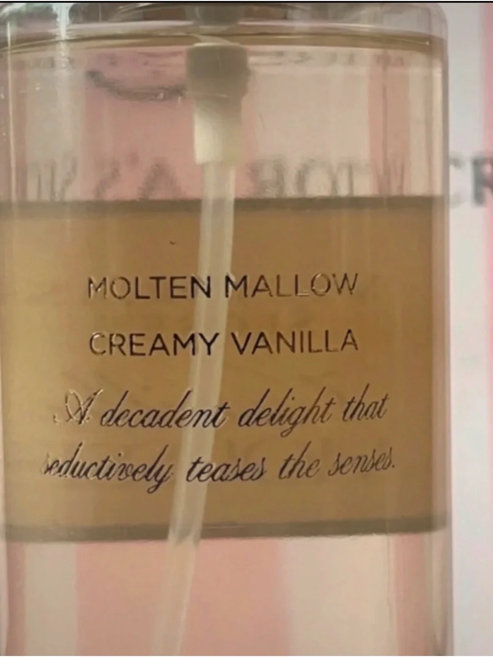 Victoria's Secret Vanilla Mousse - Clear & Gold